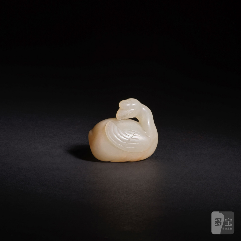 明 白玉瑞鵝 | OIE EN JADE BLANC - 图1